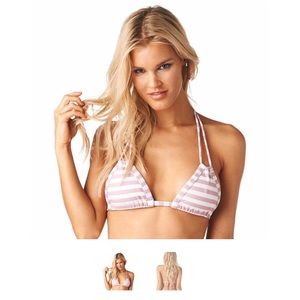 MONTCE SWIM // Pink Stripes Euro Bikini